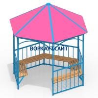 Беседка с лавками МАФ 4120 в Мурманске