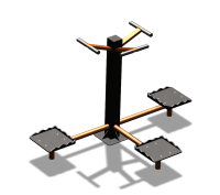 Уличный тренажер "Твистер тройной" УТ337 в Мурманске