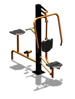 Уличный тренажер "Жим от груди Вело" УТ321 в Мурманске