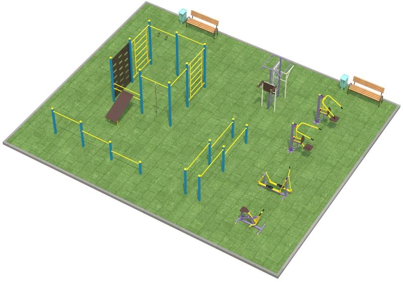 Проект спортплощадки 150 метров в Мурманске в Мурманске
