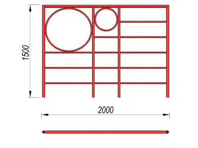Шведская стенка с кольцами МАФ 3502 в Мурманске