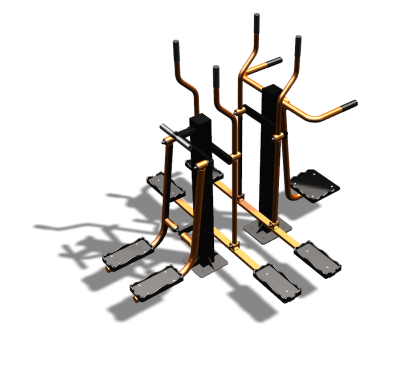 Уличный тренажер "Шпагат Маятник Лыжник двойной" УТ335 в Мурманске