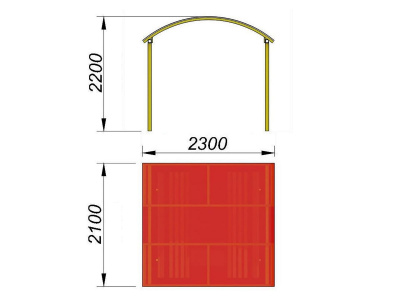 Навес судейский МАФ 4004 в Мурманске