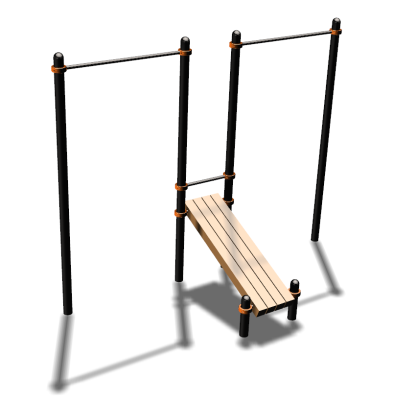 Воркаут турники со скамьей для пресса ВС-27 в Мурманске