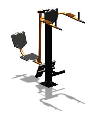 Уличный тренажер "Жим ногами Брусья Пресс" УТ329 в Мурманске