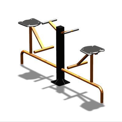 Уличный тренажер  "Твистер сидя двойной"   УТ216 в Мурманске