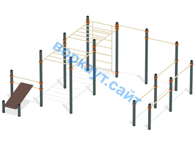 Спортивный комплекс воркаут ВС-50 в Мурманске