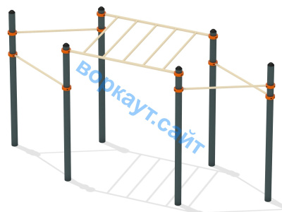 Турник разноуровневый с рукоходом ВС-26 в Мурманске