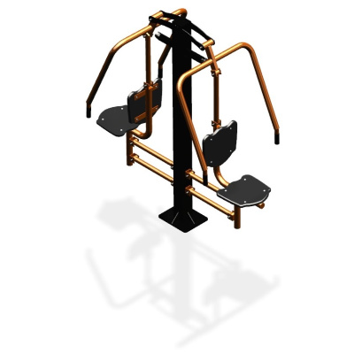 Уличный тренажер  "Жим от груди двойной" УТ204 в Мурманске