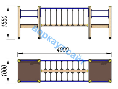 Детский спортивный комплекс Мост ДСК 3113 в Мурманске