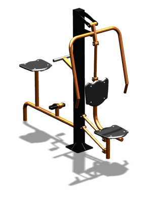 Уличный тренажер "Жим от груди Вело" УТ321 в Мурманске