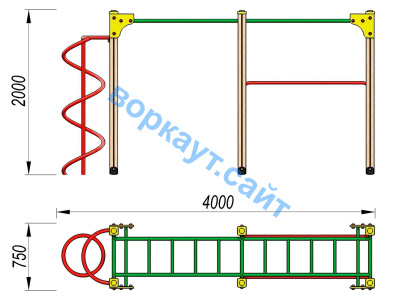 Детский спортивный комплекс ДСК 3104 в Мурманске