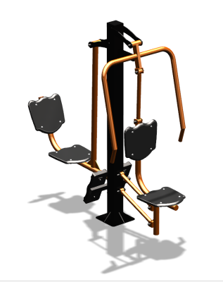 Уличный тренажер "Жим от груди Жим ногами" УТ304 в Мурманске