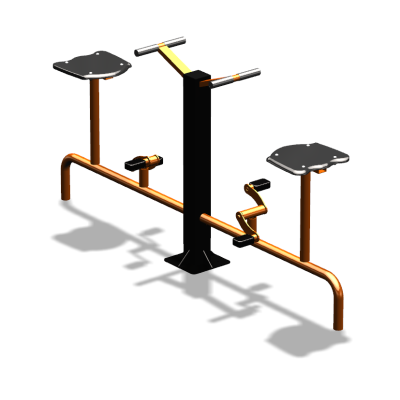 Уличный тренажер  "Вело двойной"   УТ211 в Мурманске