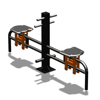 Уличный тренажер  "Каталка двойная"   УТ215 в Мурманске