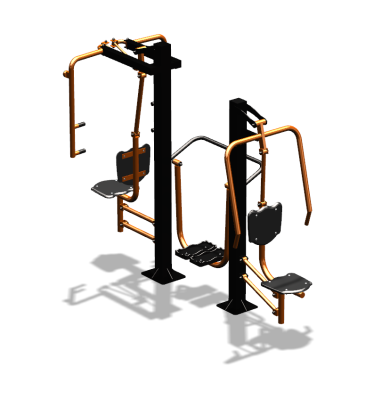 Уличный тренажер "Жим от себя Шагомер Баттерфляй" УТ303 в Мурманске