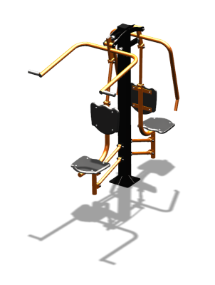 Уличный тренажер "Жим от груди Верхняя тяга" УТ314 в Мурманске