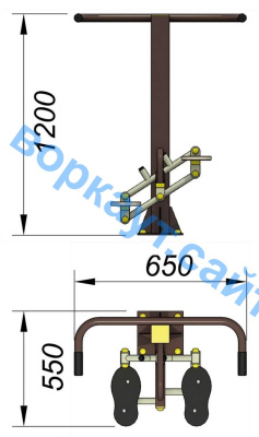 Уличный тренажер "Балансир" УТ 007 в Мурманске