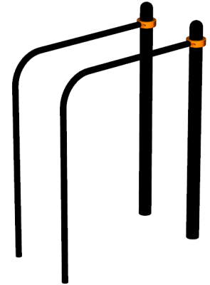 Воркаут брусья приставные ВС-39 в Мурманске