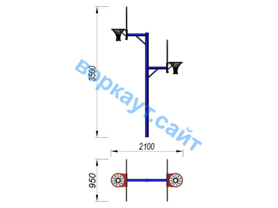 Баскетбольный щит двойной СИО 3511 в Мурманске
