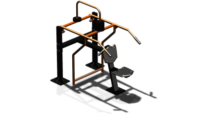 Силовой уличный тренажер  "Жим вверх сидя"  УТ403 в Мурманске